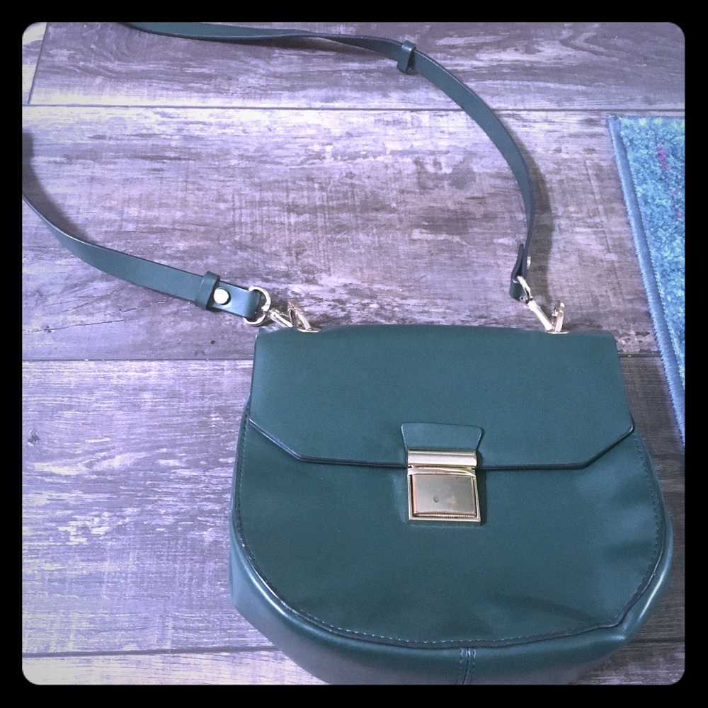 Zara emerald green purse